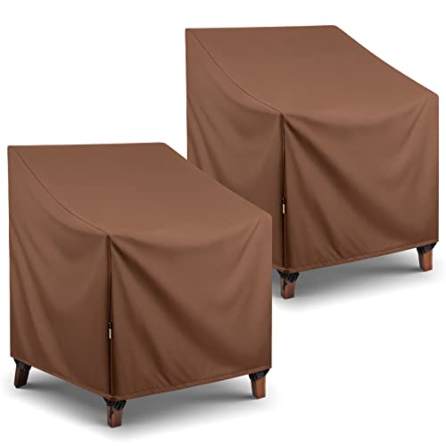 Outdoor Furniture Heavy - 防水パティオチェアカバー、頑丈な屋外ラウンジチェアカバー、芝生庭用回転ロッキングチェア用パティオ家具カバー