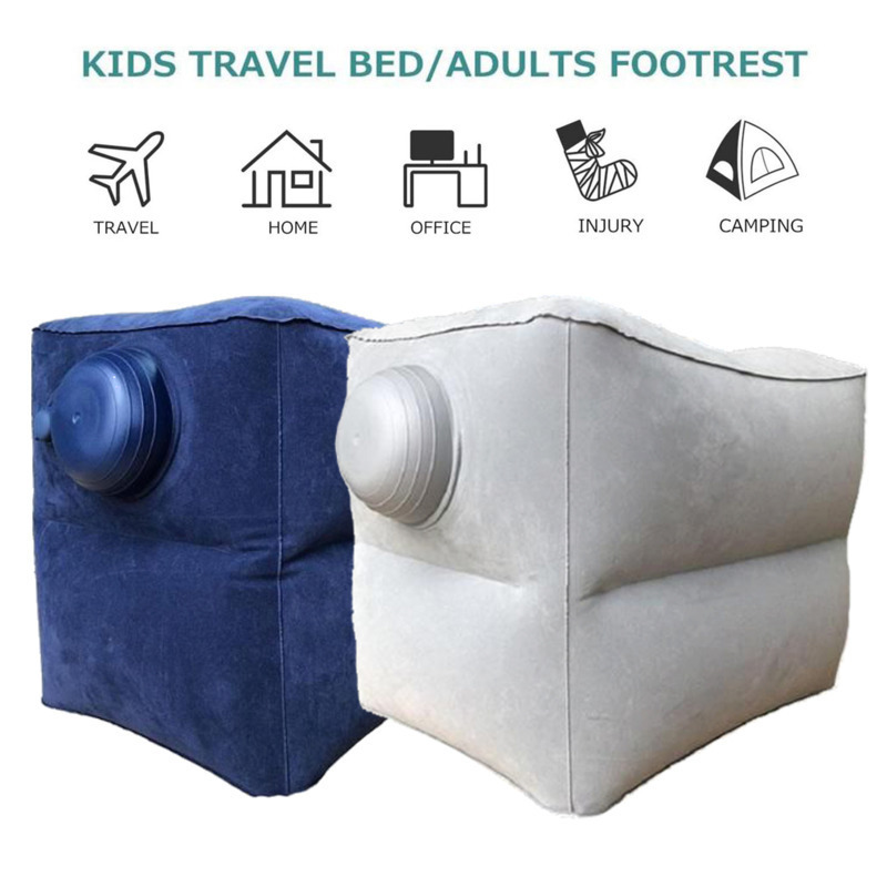 Outdoor Furniture Pillows - 2層インフレータブルフットレストクッション,ポータブル,旅行,飛行機,フットレスト,PVCフットレスト,マッサージシート,新しい