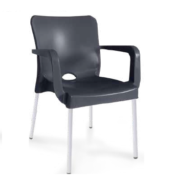 Outdoor Furniture Yellow - 屋外用スタッキング可能なモダンなカラフルなメタルカフェチェア（ツリーバック、ピンク、ブラック、イエロー、レッド、アパート向け）