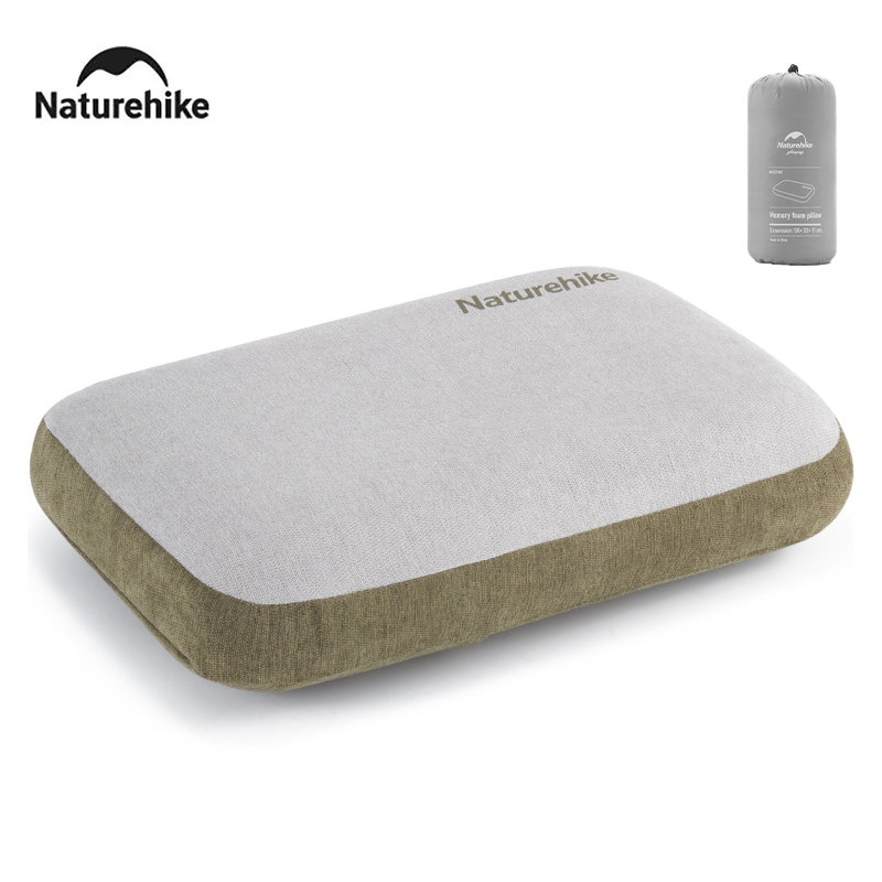 Outdoor Furniture Pillows - Naturehike-超軽量折りたたみ式粘弾性フォーム枕,ポータブル屋外収納,旅行飛行機,ビーチ枕