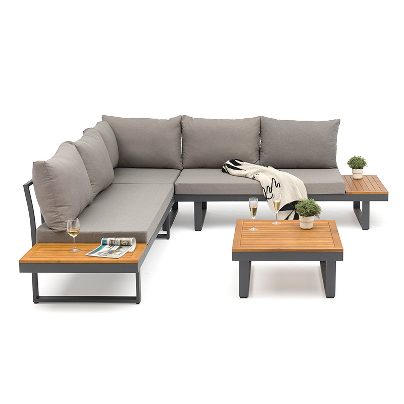 Outdoor Furniture Types - OR-高品質モダンタイプガーデン家具パティオホーム家具アルミソファ防水生地屋外ソファ家具！