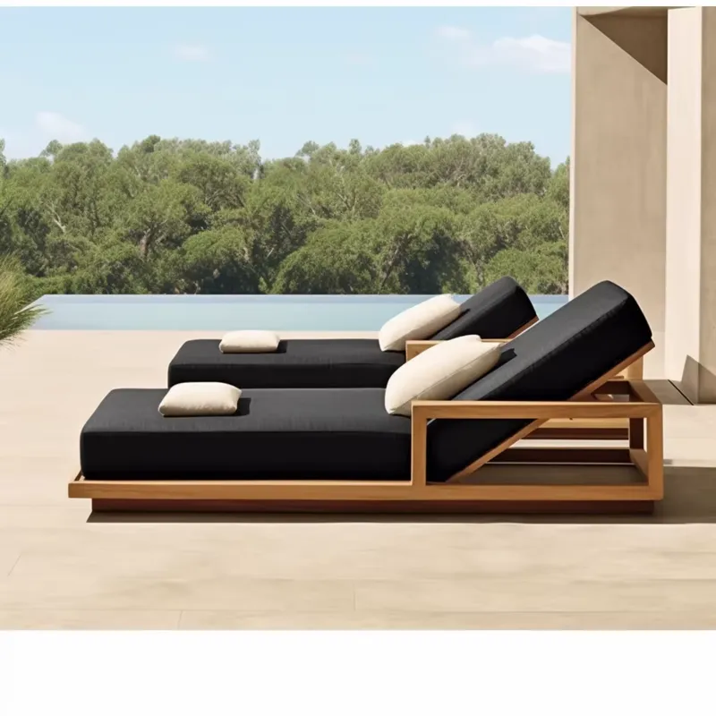Outdoor Furniture For Sale - ホットセール ビーチサンベッド プール チーク材 ラウンジチェア 屋外家具