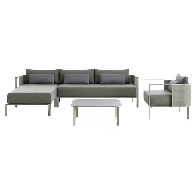 Outdoor Furniture For Sale - 屋外ステンレス製ソファテーブルと椅子 防水 ホテル屋外テラス バルコニー 営業所 庭