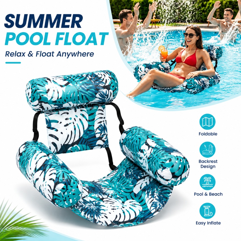 Outdoor Furniture Heavy - 頑丈なインフレータブルプールチェア、大人用インフレータブルラウンジシート、湖、ビーチ、裏庭パーティー、屋外家具アクセサリー、夏用
