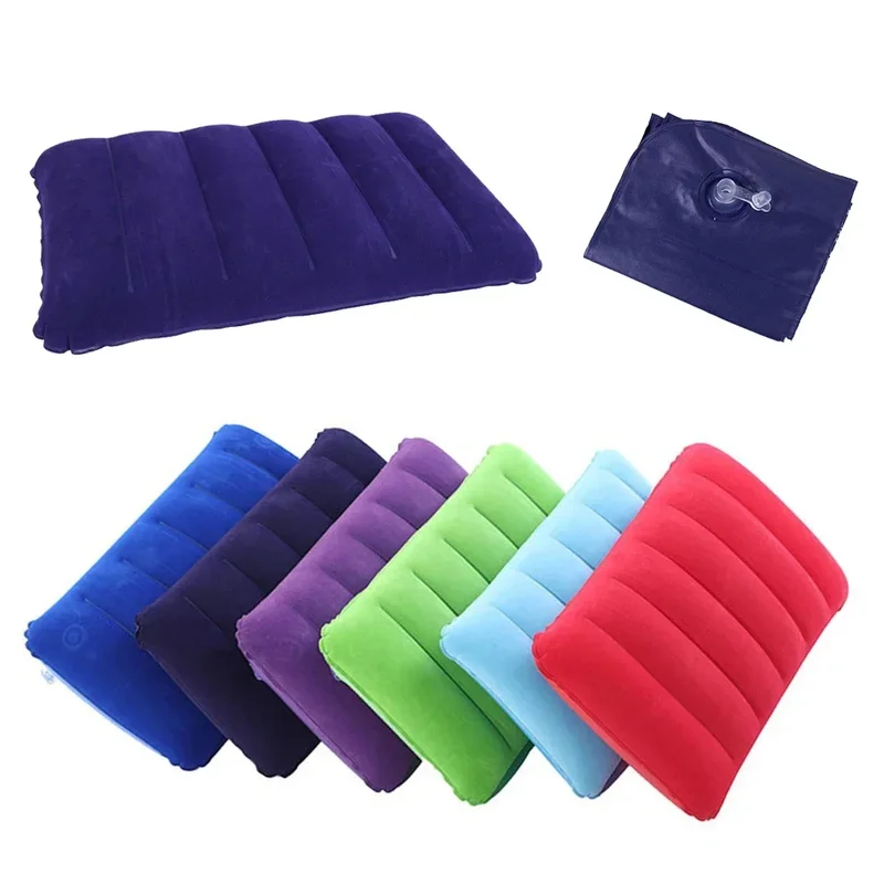 Outdoor Furniture Pillows - 47 × 30 センチメートルエアクッション枕屋外キャンプ睡眠クッション折りたたみ正方形インフレータブル枕旅行背もたれ飛行機ヘッドレストビッグ