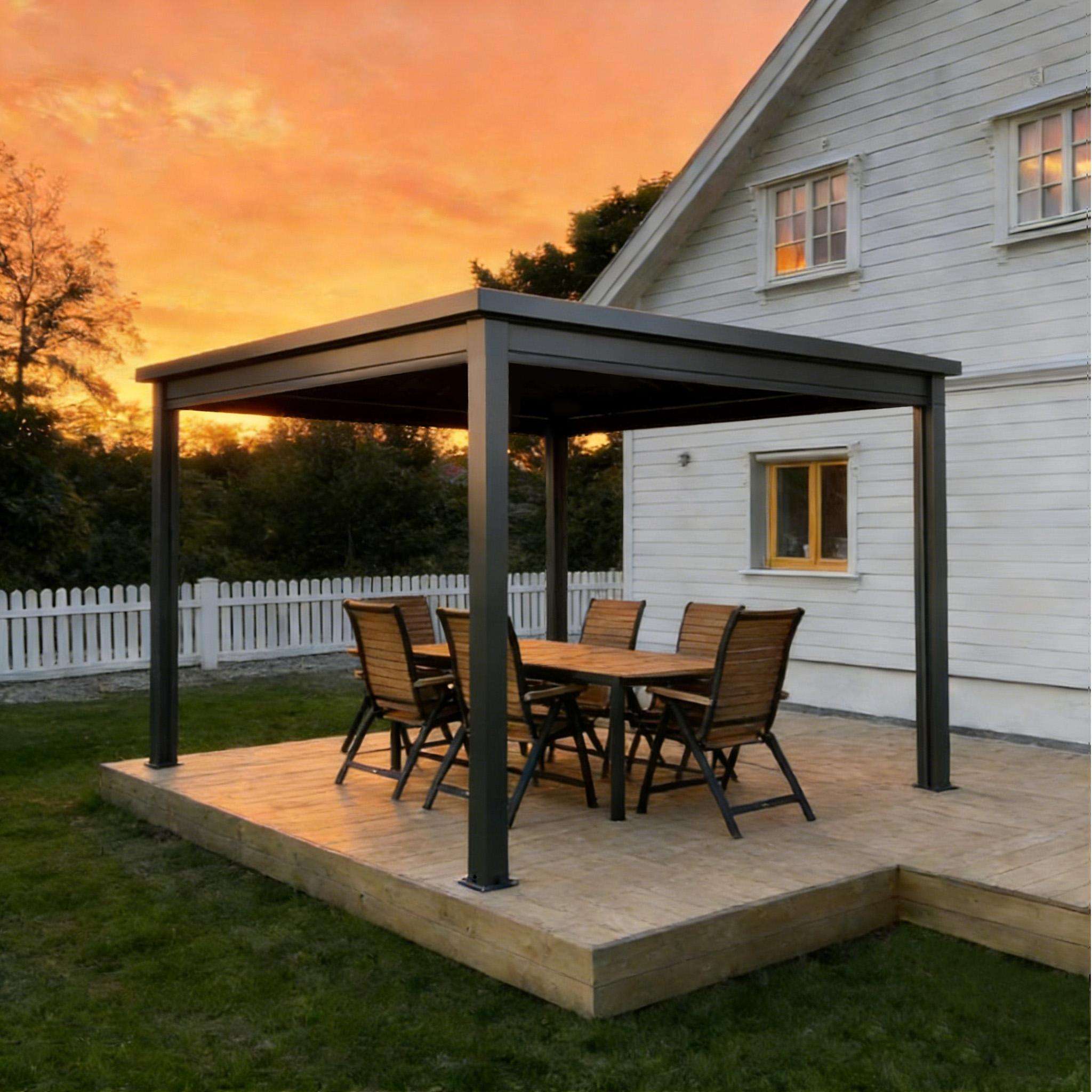 工場直販 様々なサイズ 屋外用 アルミ合金製パビリオン 独立 - Outdoor Furniture Set Sale のレビューと価格