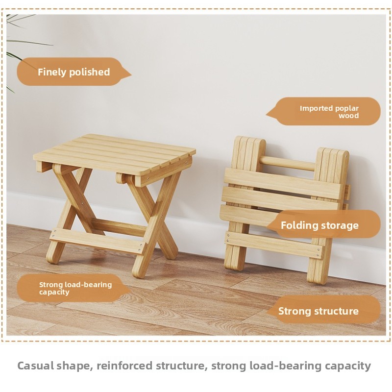 工場直販 耐久性のある折りたたみスツール 家庭用無垢材製 ア - Outdoor Furniture For Sale のレビューと価格