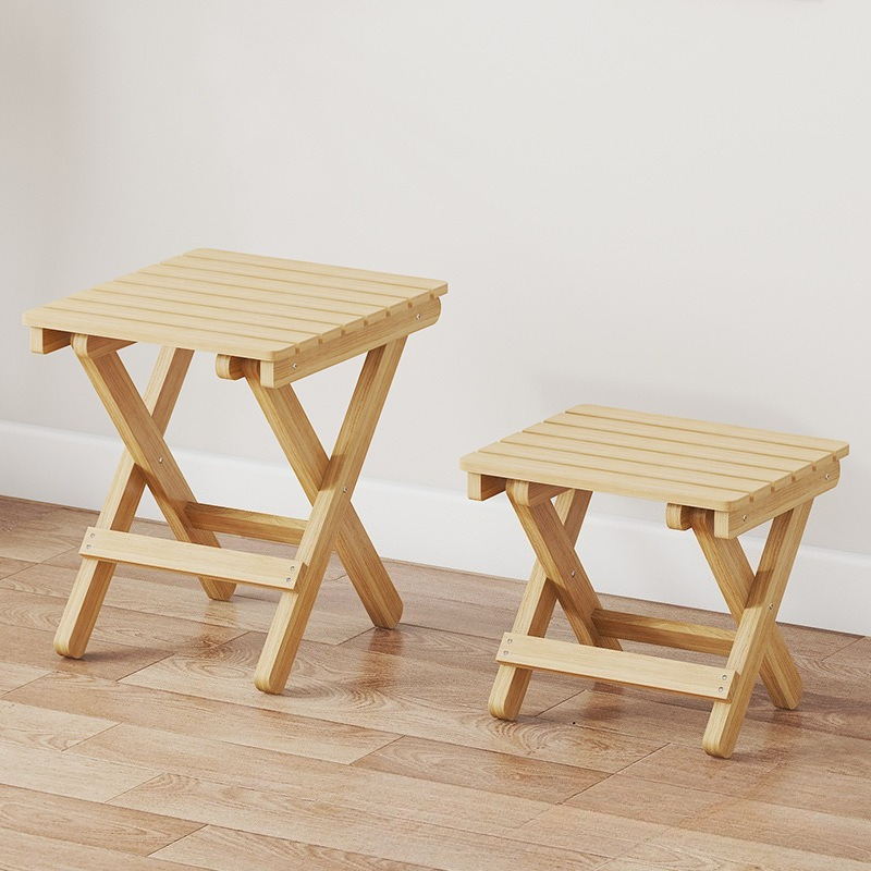 工場直販 耐久性のある折りたたみスツール 家庭用無垢材製 ア - Outdoor Furniture For Sale のレビューと価格