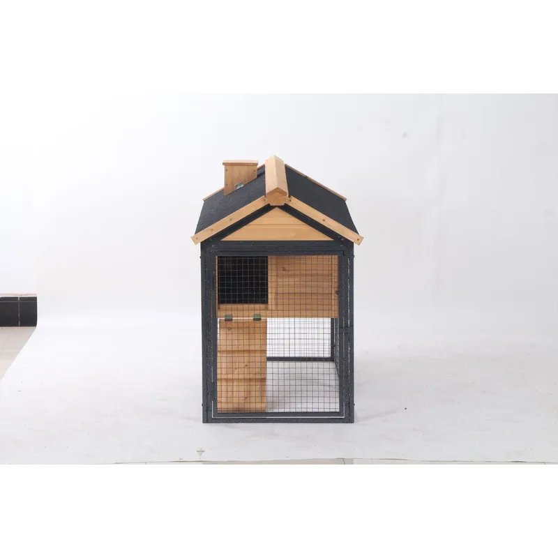 モダンなウサギ小屋、屋外用バニーケージ、取り外し可能なトレイ - Outdoor Furniture Yellow のレビューと価格