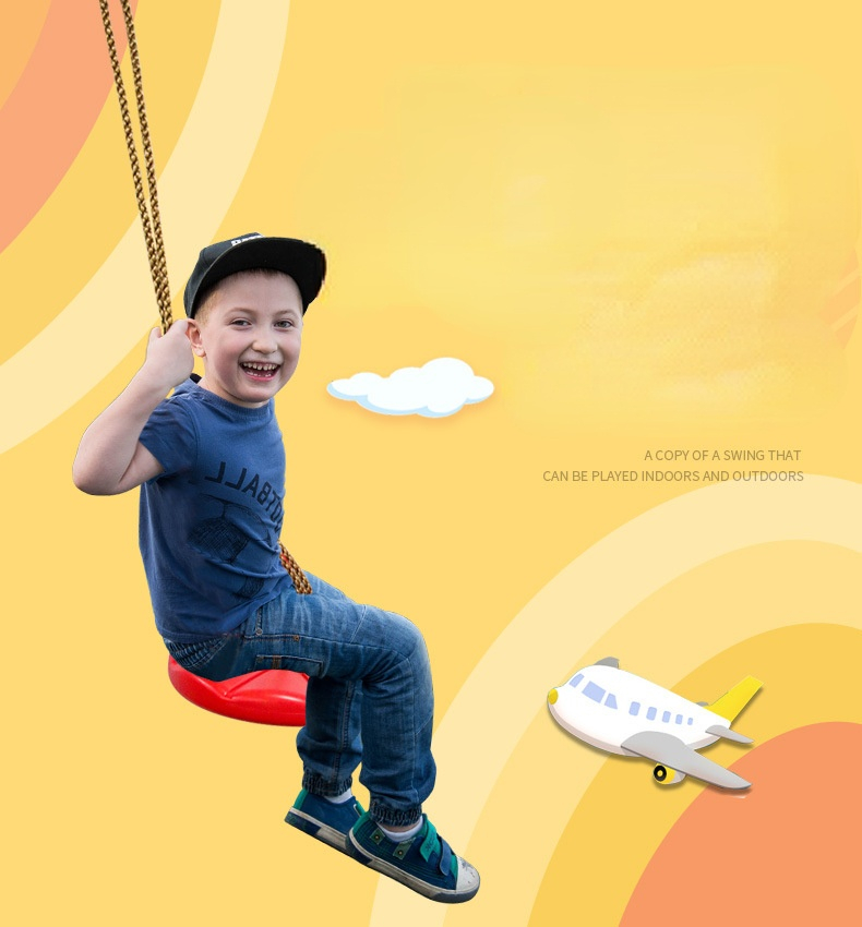 子供用ディスクスイング子供屋内および屋外スポーツ赤青肥厚八角 - Outdoor Furniture Rh のレビューと価格