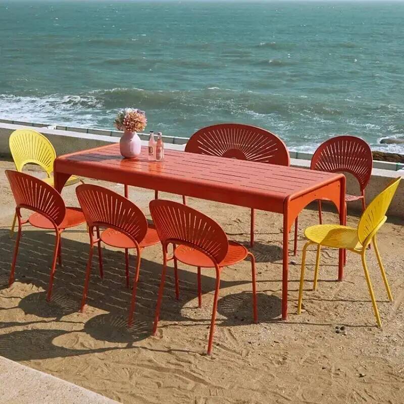 新しい黄色の工業用バースツール北欧屋外ミニマリストモダンなハ - Outdoor Furniture Yellow のレビューと価格
