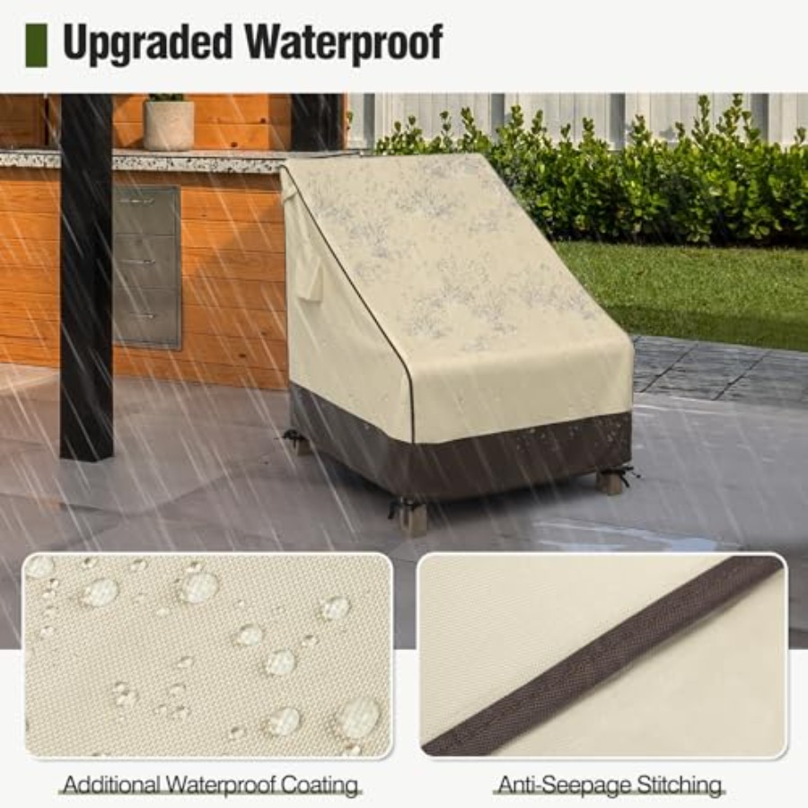 パティオチェアカバー 防水、紫外線耐性のある屋外芝生パティオ - Outdoor Furniture Heavy のレビューと価格