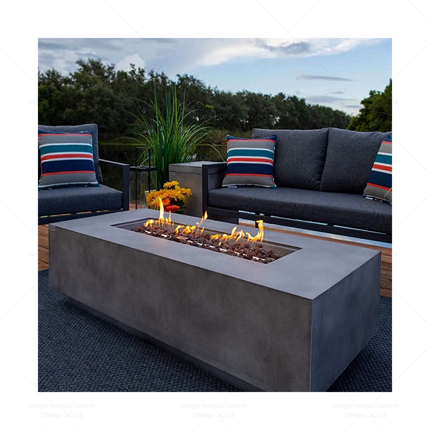 モダンなコルテン鋼製ファイヤープレイス、ガス式屋外家具セット - Outdoor Furniture With Fire Pit のレビューと価格