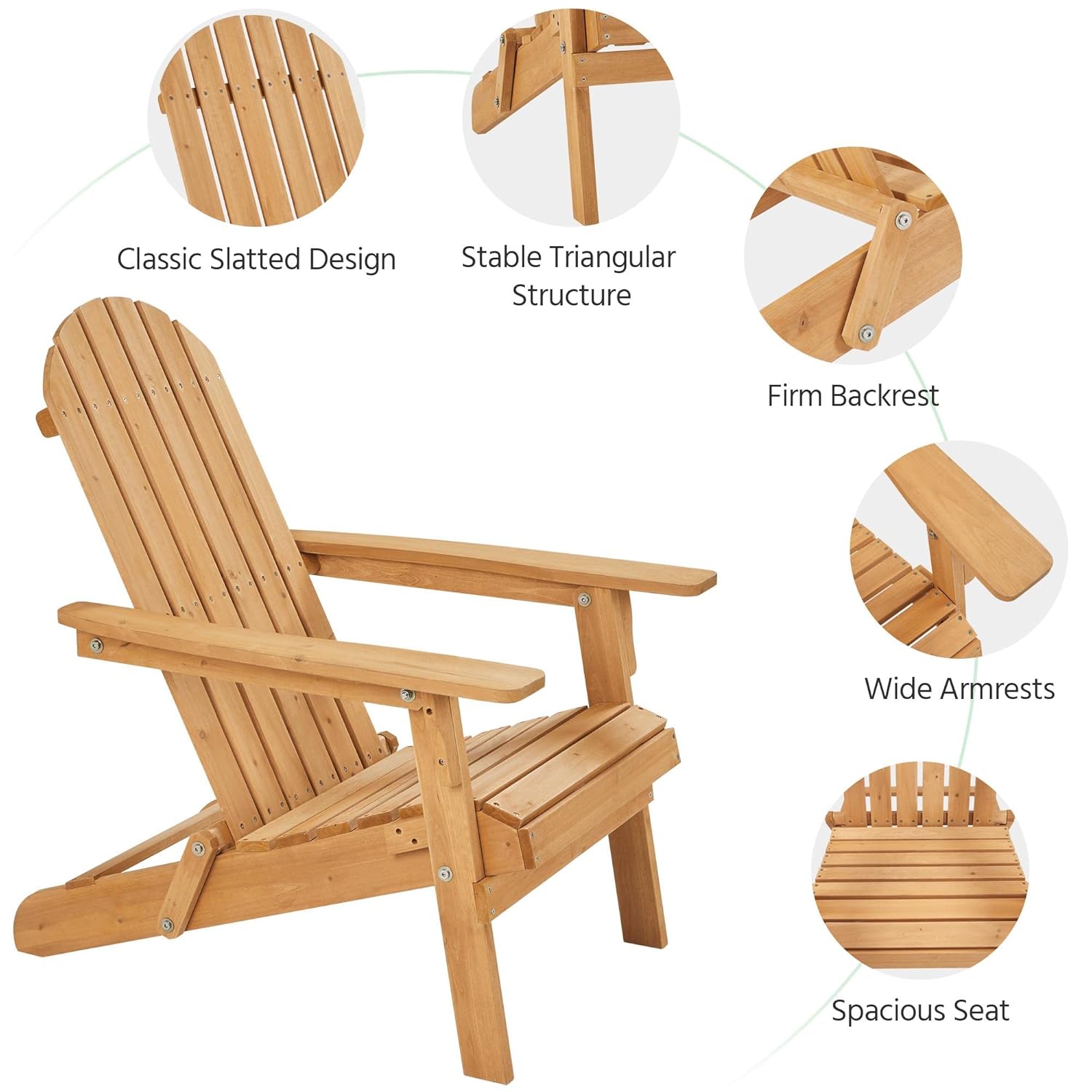 折りたたみ式アディロンダックチェア 2脚セット 屋外用、30 - Outdoor Furniture With Fire Pit のレビューと価格