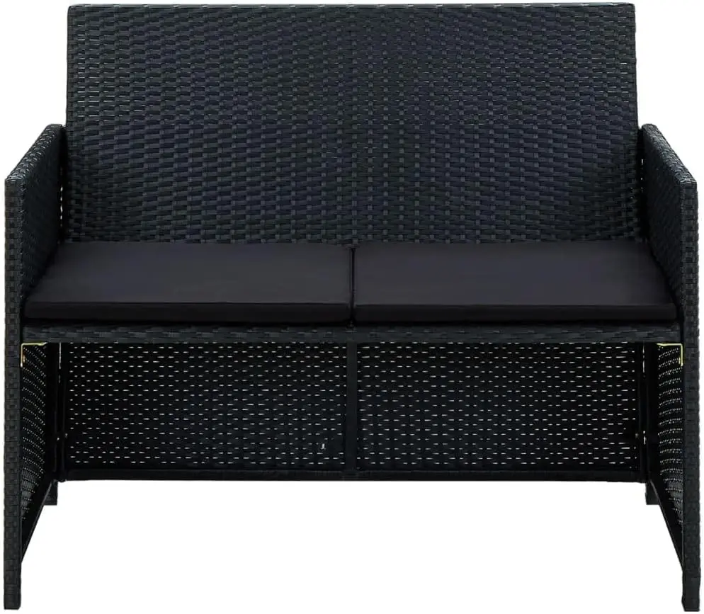 2人掛けガーデンソファ、取り外し可能なクッション付き、全天候 - Outdoor Furniture Cushions 22 X 22 のレビューと価格