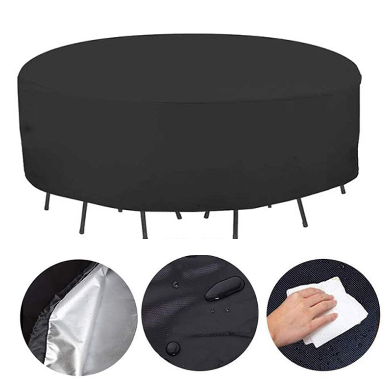 12 サイズラウンド家具カバー 210D 高耐久パティオ家具 - Outdoor Furniture Heavy のレビューと価格