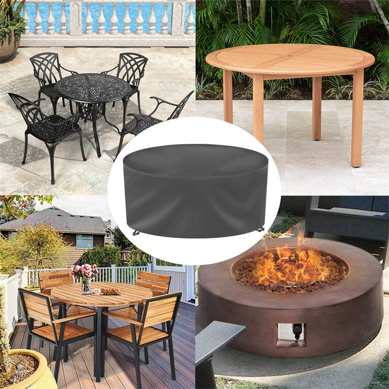 12 サイズラウンド家具カバー 210D 高耐久パティオ家具 - Outdoor Furniture Heavy のレビューと価格