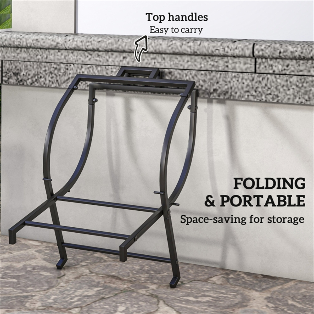 屋外用家具薪ラック頑丈な木材収納ホルダー - Outdoor Furniture Heavy のレビューと価格