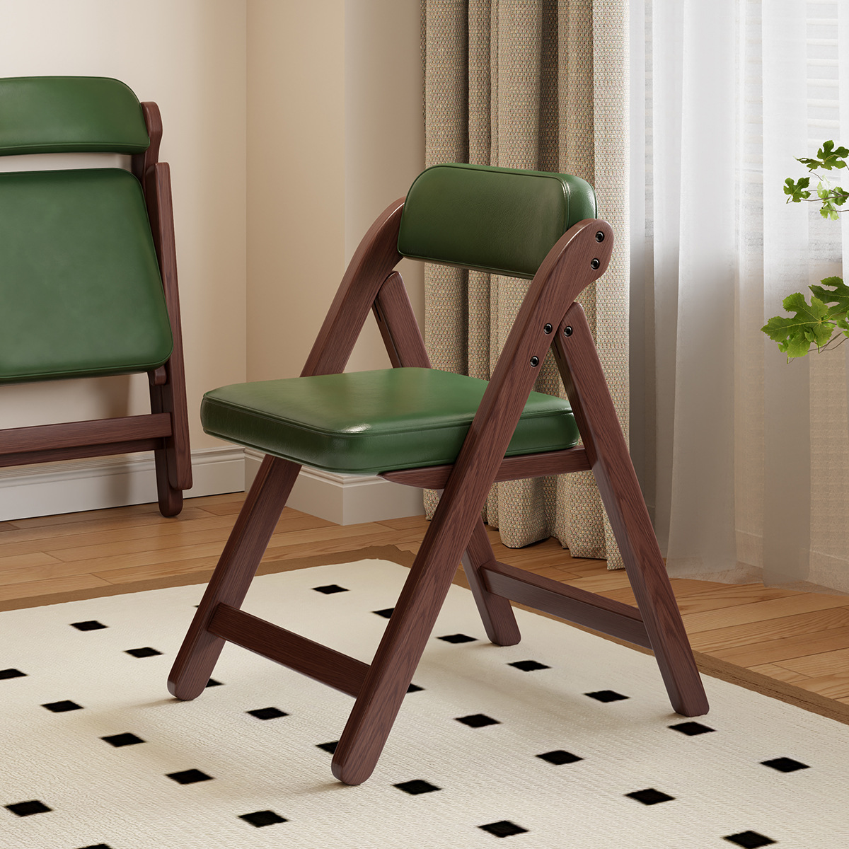 ヴィンテージスタイルの無垢材折りたたみ椅子、レストラン用ダイ - Outdoor Furniture For Sale のレビューと価格