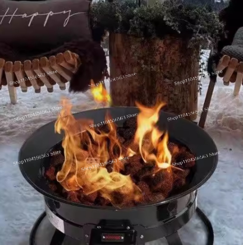 ポータブルプロパン焚き火台 58,000 BTU 屋外ガスフ - Outdoor Furniture With Fire Pit のレビューと価格