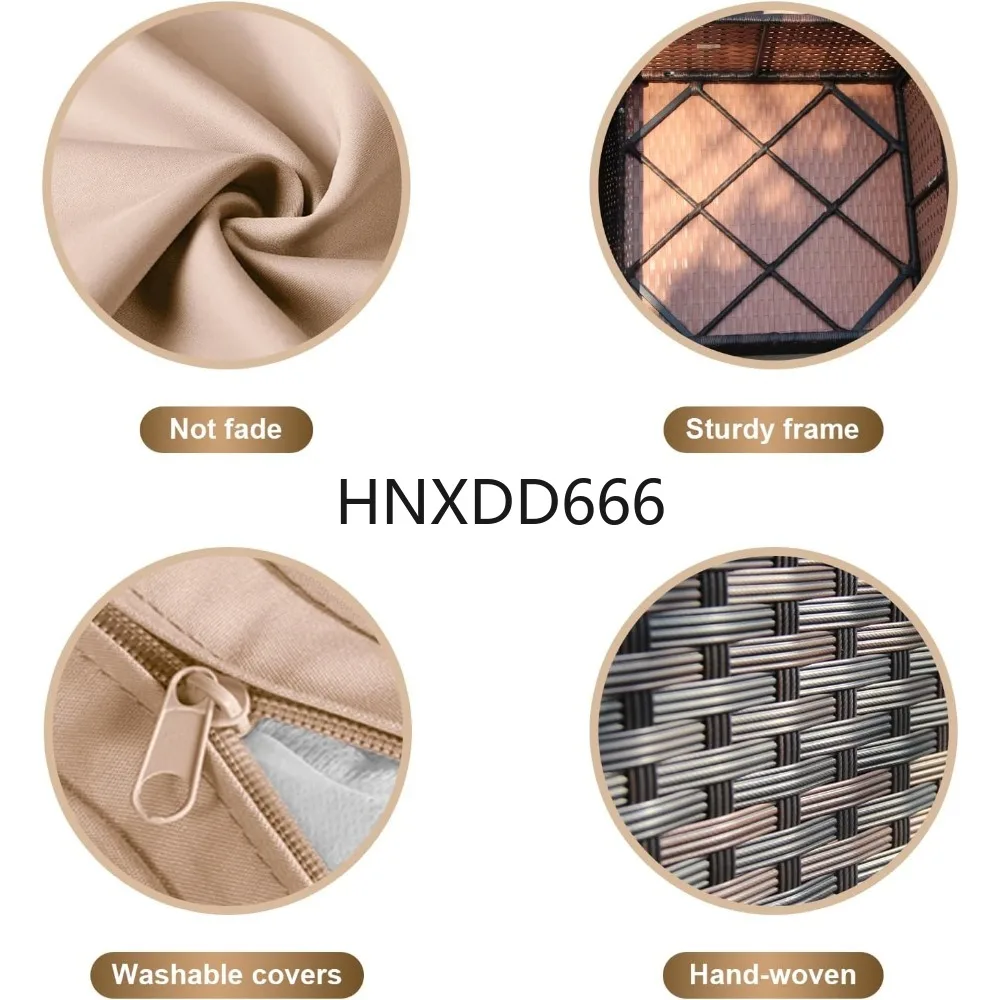 7点セットのパティオ家具セット、ファイヤーピットテーブル付き - Outdoor Furniture With Fire Pit のレビューと価格