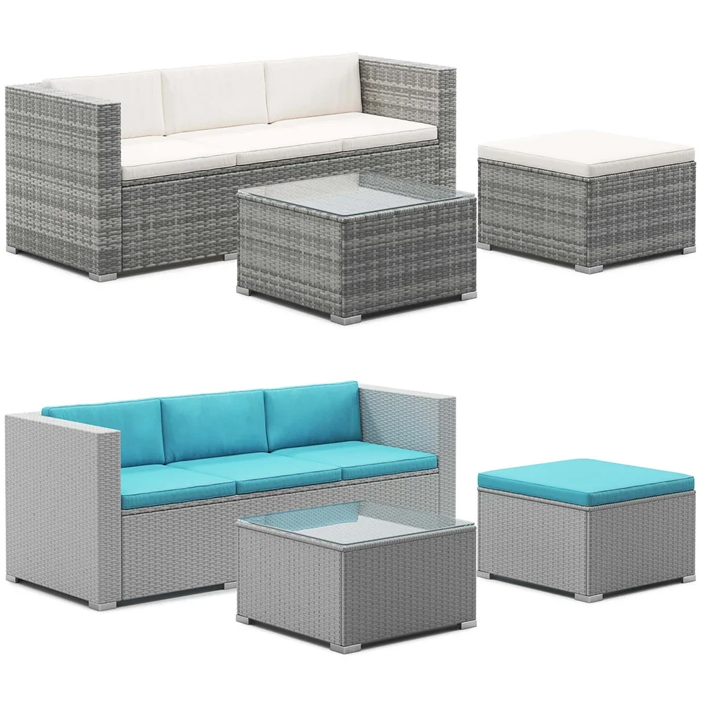 ガーデンレジャー スチールラタン ソファセット 卸売小売業者 - Outdoor Furniture Types のレビューと価格