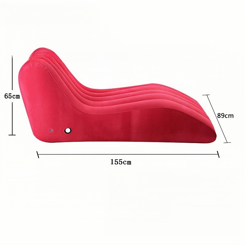 レジャー用インフレータブルソファ、厚手のプラッシュ素材のレイ - Outdoor Furniture Types のレビューと価格