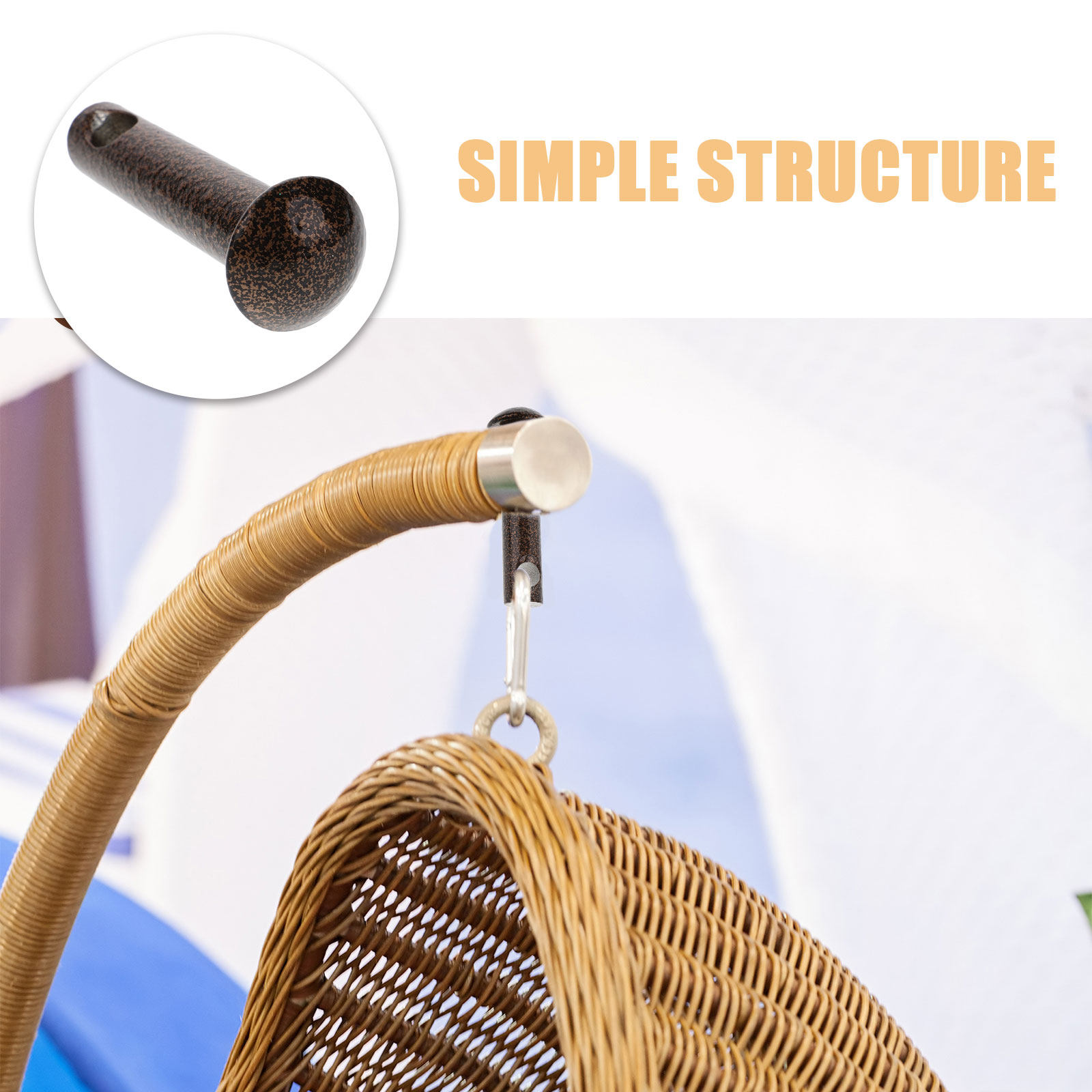 2個入り ハンモックチェアピンプラグ ヘビーデューティー ク - Outdoor Furniture Heavy のレビューと価格