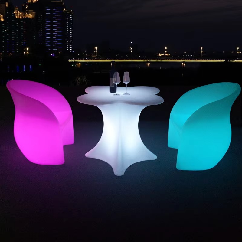 工場直売 格安プラスチック製バーテーブル＆チェア 充電式LE - Outdoor Furniture For Sale のレビューと価格