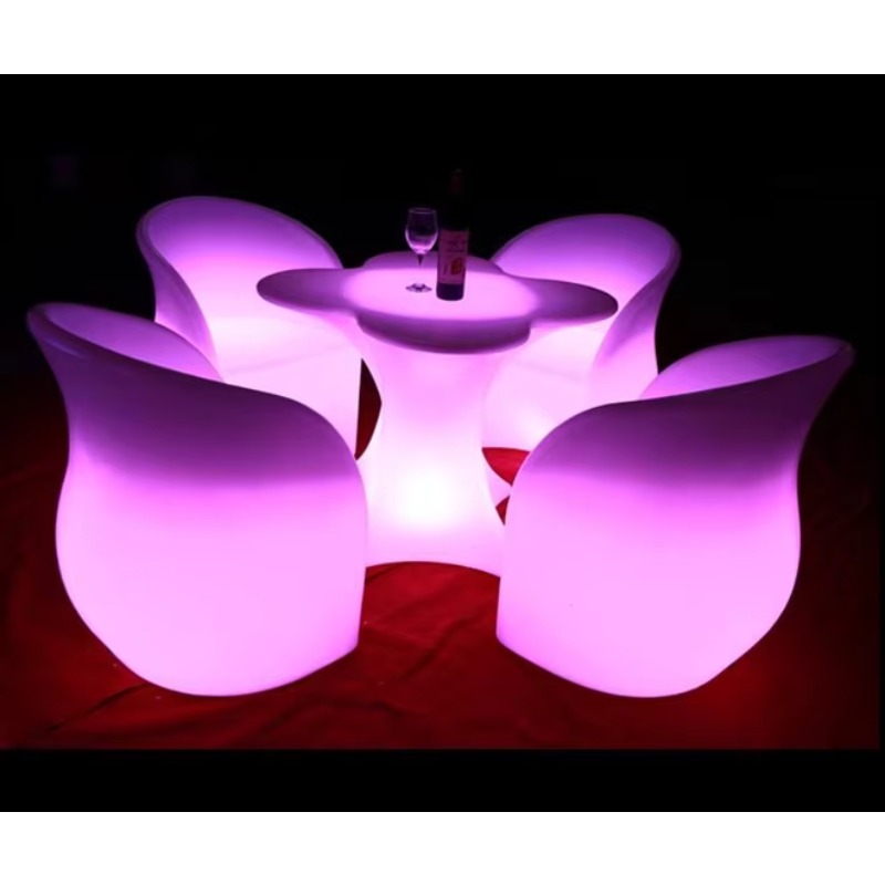 工場直売 格安プラスチック製バーテーブル＆チェア 充電式LE - Outdoor Furniture For Sale のレビューと価格