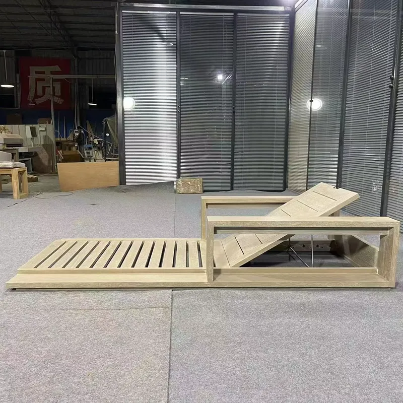 ホットセール ビーチサンベッド プール チーク材 ラウンジチ - Outdoor Furniture For Sale のレビューと価格