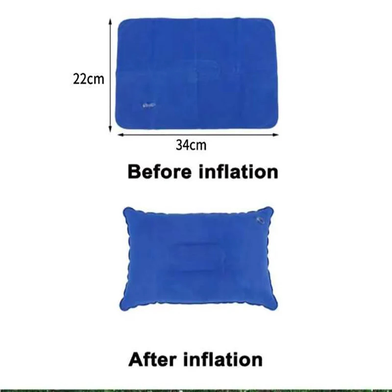ポータブル折りたたみ式インフレータブルエアピロー、屋外旅行、 - Outdoor Furniture Pillows のレビューと価格