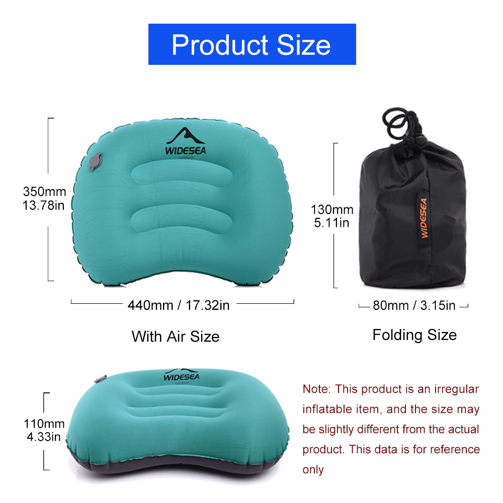 幅の広いポータブルインフレータブルピロー,折りたたみ式エアク - Outdoor Furniture Pillows のレビューと価格