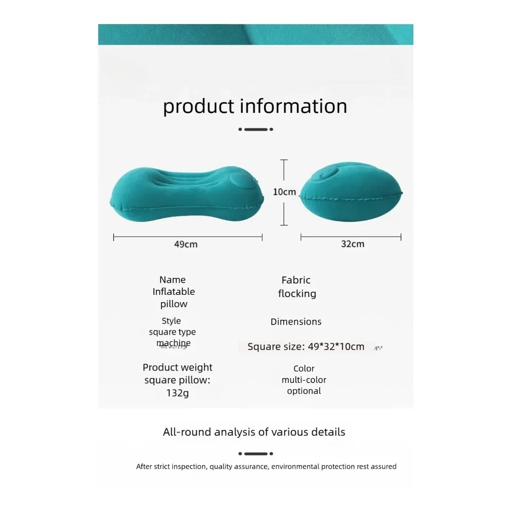 携帯用空気注入式キャンプ枕 超軽量トラベルネックランバーサポ - Outdoor Furniture Pillows のレビューと価格