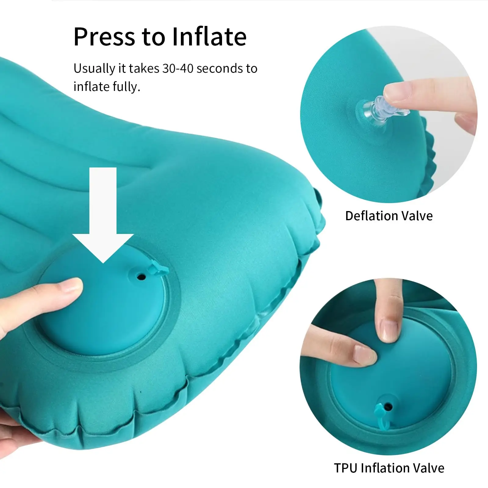 ポータブルで快適なインフレータブル枕、キャンプ枕、プール枕、 - Outdoor Furniture Pillows のレビューと価格