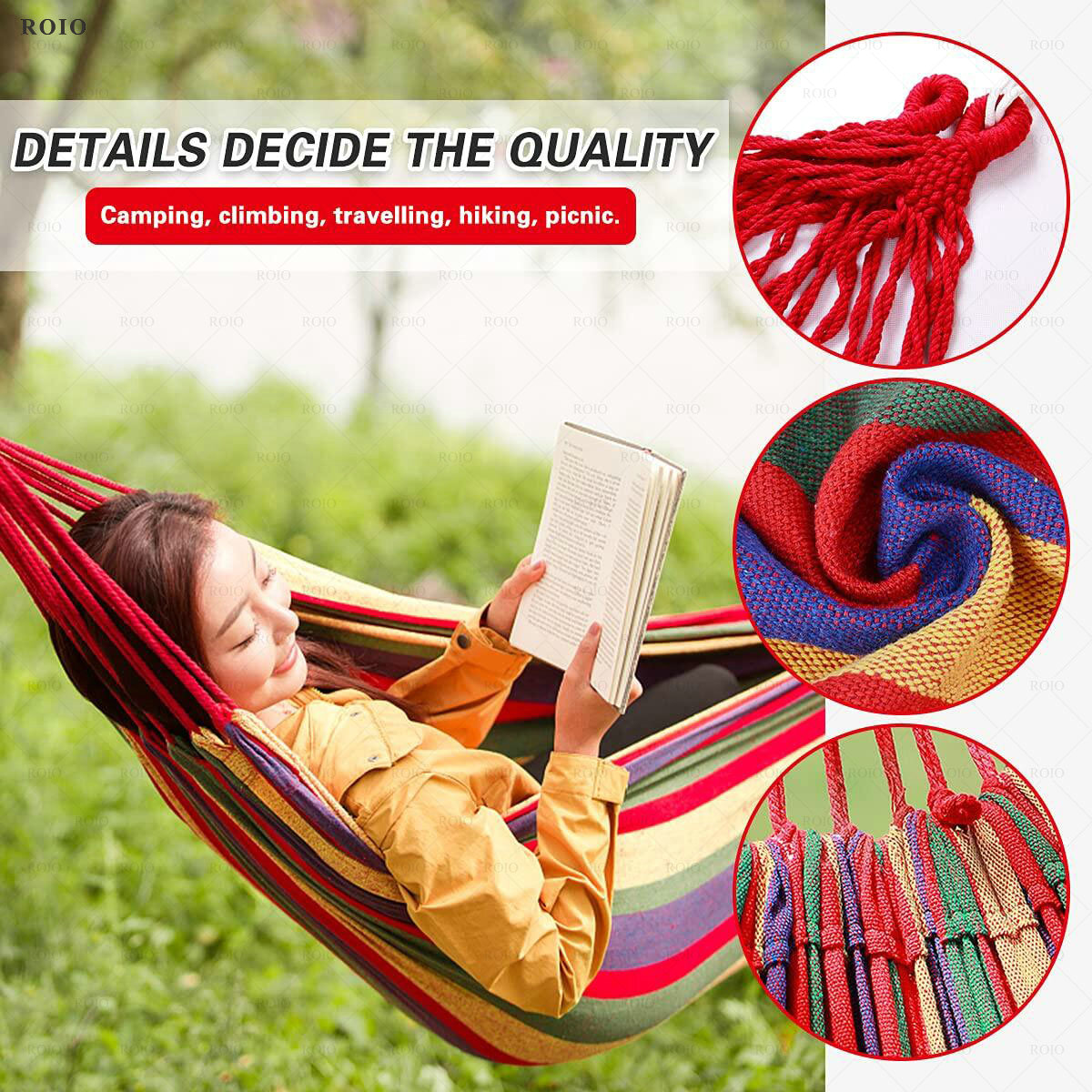 キャンプ用ハンモック 厚手で耐久性のある生地 キャンバス シ - Outdoor Furniture Rh のレビューと価格