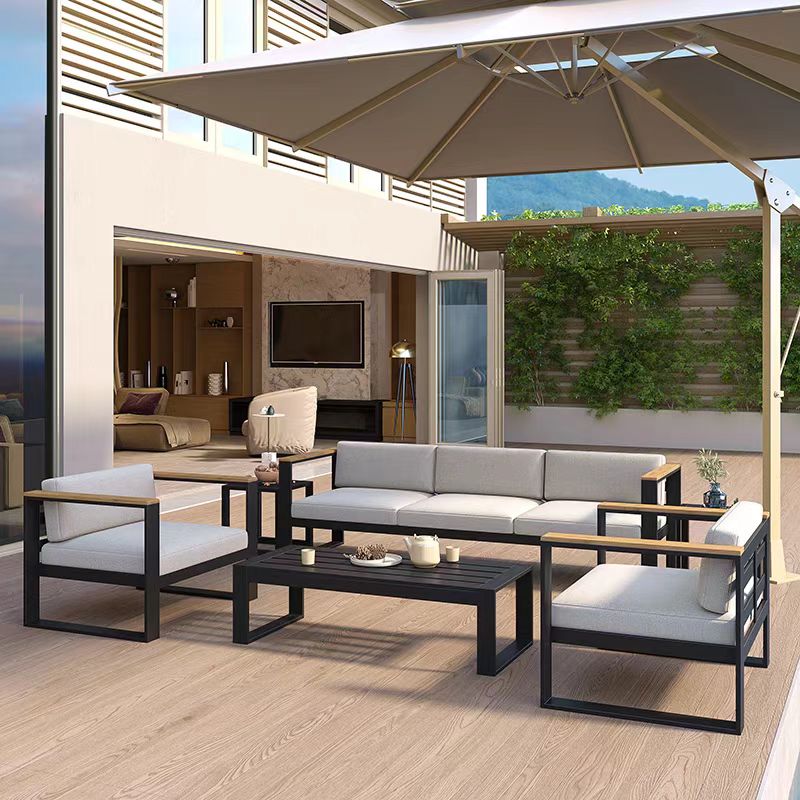 モダンスタイルアルミパティオソファセットメタルレッグ高販売ホ - Outdoor Furniture Set Sale のレビューと価格