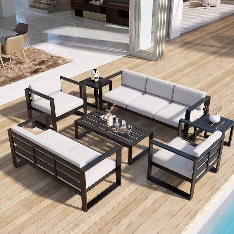 モダンスタイルアルミパティオソファセットメタルレッグ高販売ホ - Outdoor Furniture Set Sale のレビューと価格