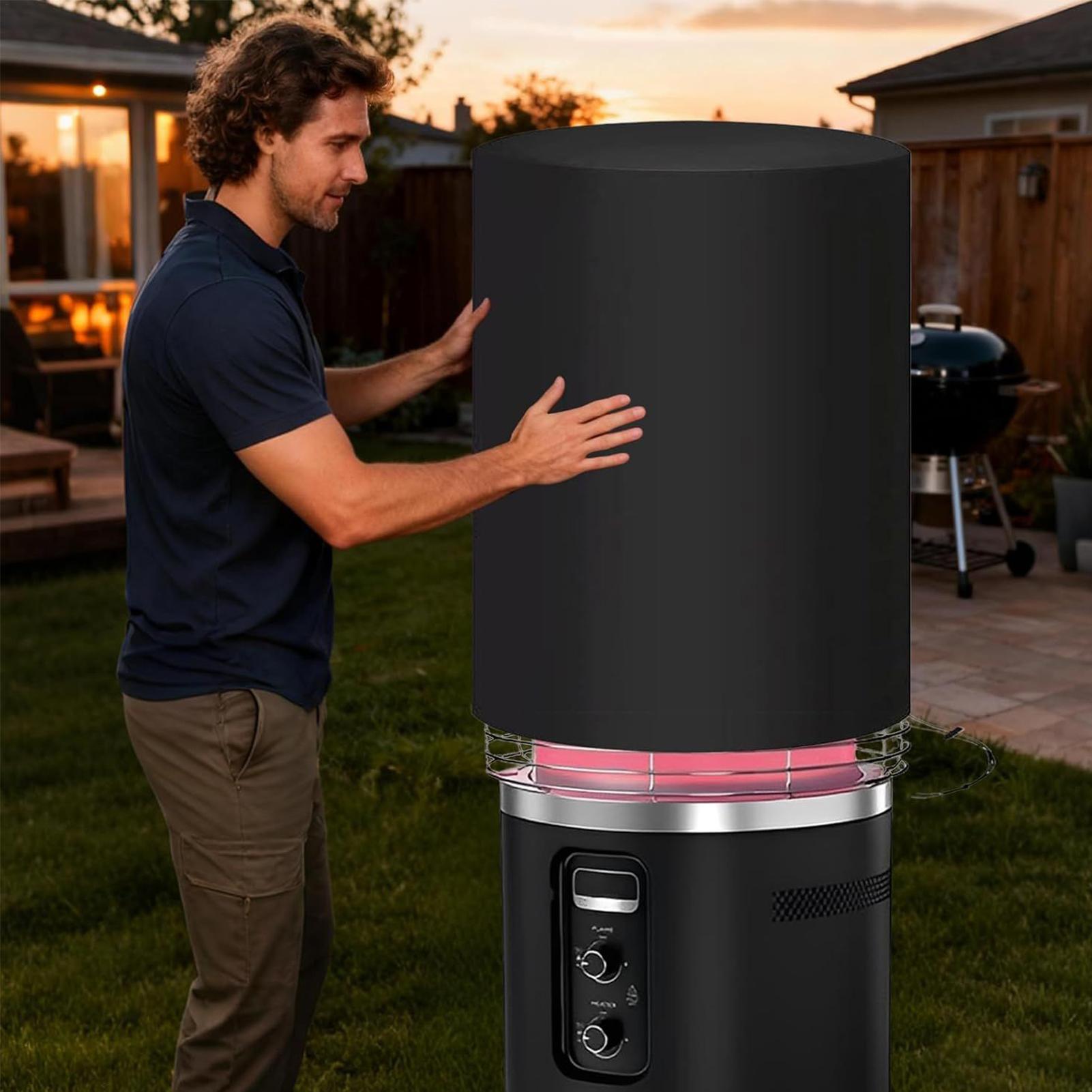 ファイヤーピットコラムカバー高耐久防水屋外家具プロテクターフ - Outdoor Furniture With Fire Pit のレビューと価格