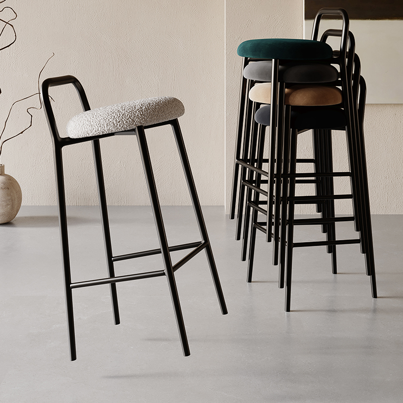 高級リビングルームバースツール金属屋外デザイナーレストランア - Outdoor Furniture Set Sale のレビューと価格