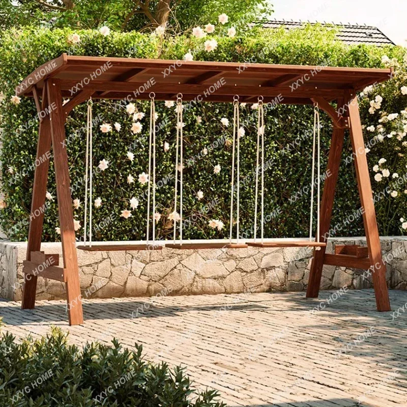 木製屋外スイング、モダンな屋外家具、バルコニー、庭、パティオ - Outdoor Furniture For Sale のレビューと価格
