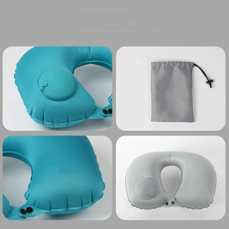 収納可能で自己充填式の群がり式インフレータブル携帯ネックピロ - Outdoor Furniture Pillows のレビューと価格